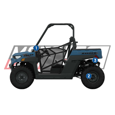 Polaris Ranger 150 EFI – SSV enfant sécurisé 150cc