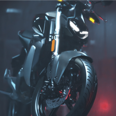 VMoto TS Street Hunter – Moto électrique 50cc | 120 km autonomie | 45 km/h | BSR